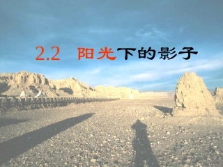 教科版小学科学五年级上册课件《阳光下的影子》