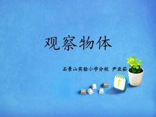 小学数学人教2011课标版二年级观察物体  (2)