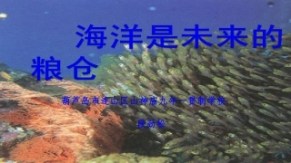 16.海洋是未来的粮仓 (2)