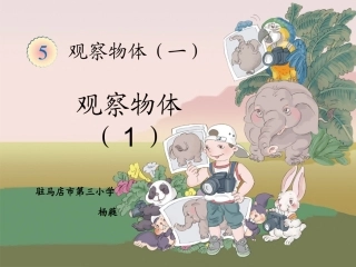 小学数学人教2011课标版二年级观察物体课件2
