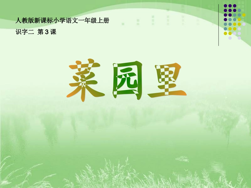 3菜园里课件2_第1页