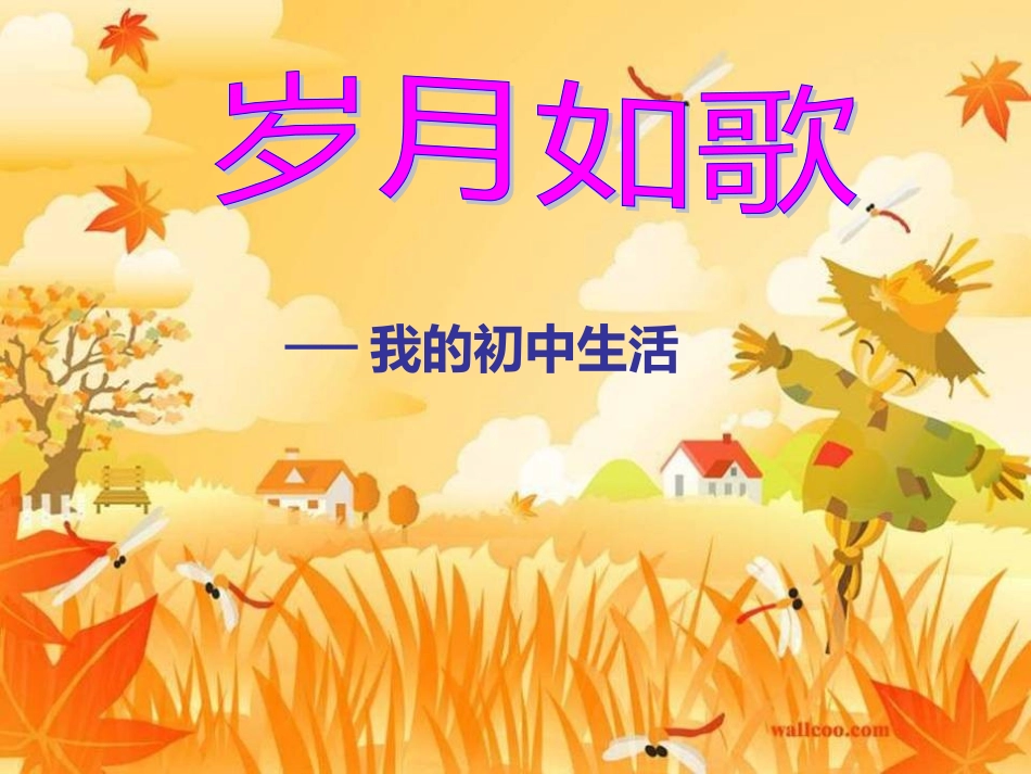 岁月如歌——我们的初中生活_第1页