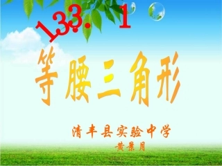 13.3等腰三角形的性质