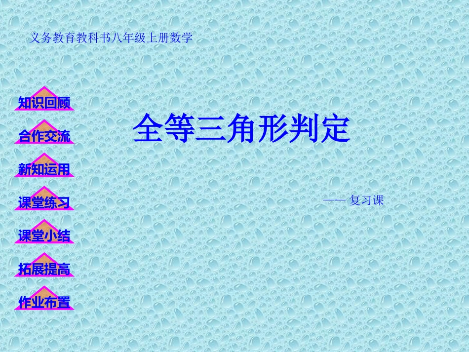 全等三角形判定复习课_第2页