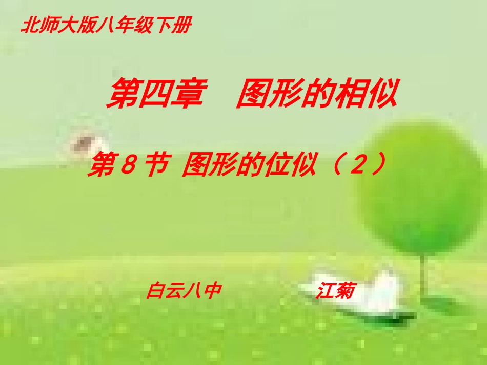 平面直角坐标系中的位似_第1页