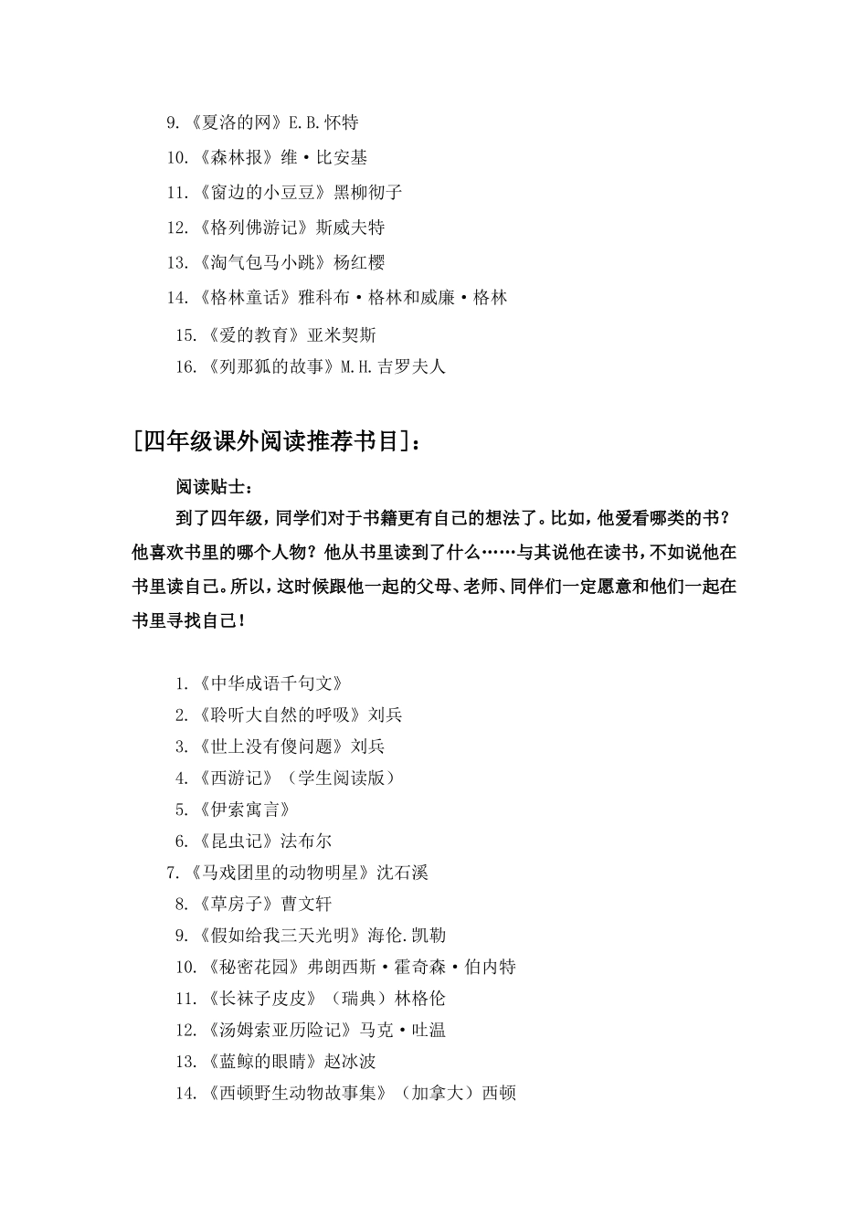 分享几个版本的推荐阅读书目_第3页