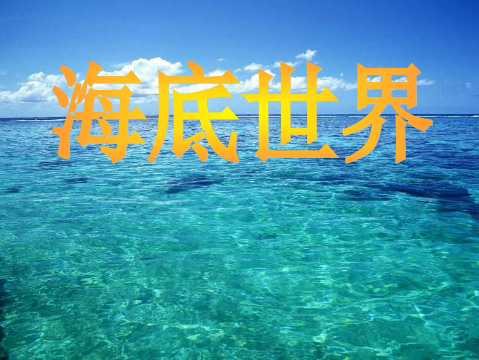 海底世界教案_第1页