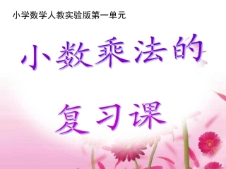 1404小数乘法复习课