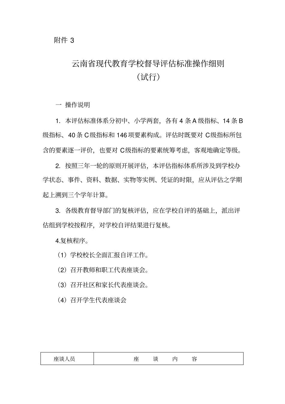 云南现代教育学校督导评价标准细则_第1页