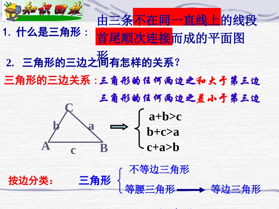 《三角形》小结与复习(1)三角形有关概念(共12张幻灯片)_第3页