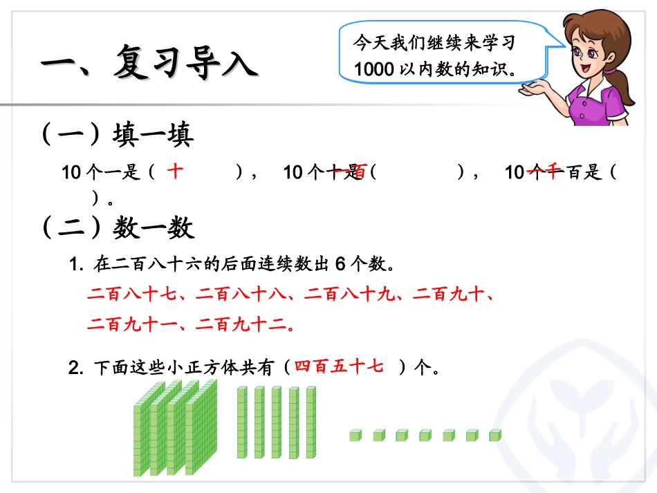 小学数学人教2011课标版二年级《10000以内数的认识》_第2页
