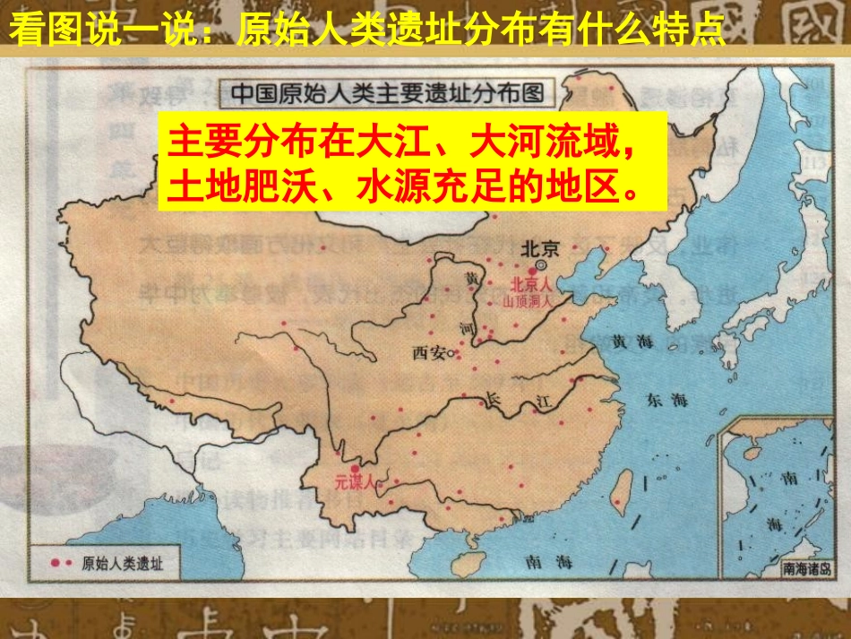 第1课中华大地的远古人类【课件】【北师大版】_第3页