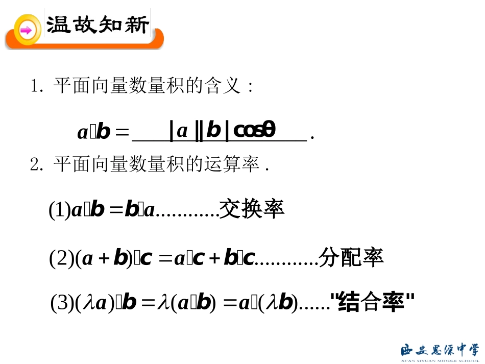 平面向量数量积的坐标表示-(2)_第2页