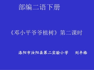 4邓小平爷爷植树