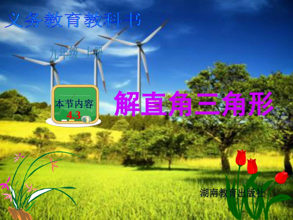 4.3--解直角三角形_第1页