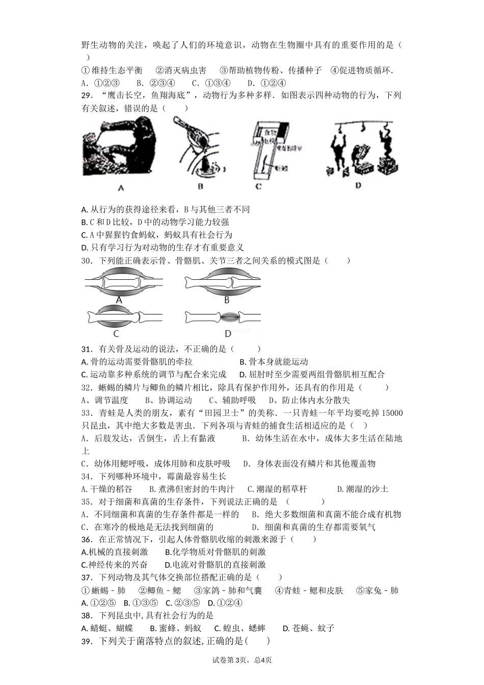 2017-18田心八年上册期中考试_第3页