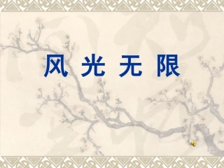 第3课风光无限