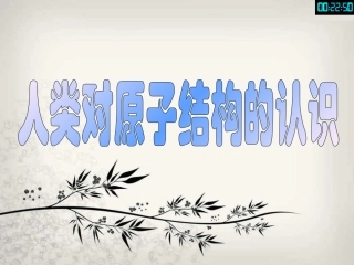 人类对原子结构的认识