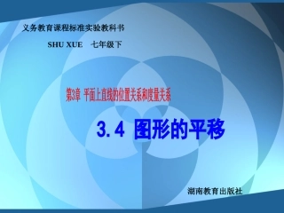 平移.4图形的平移课件1(湘教版七年级下)