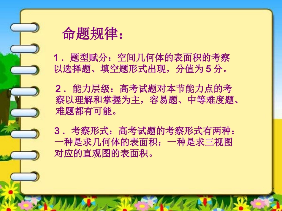 1.1.6棱柱、棱锥、棱台和球的表面积 (2)_第3页