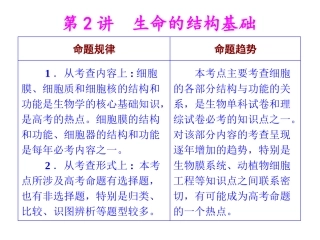 生命的结构基础