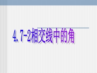 数学：472《相交线中的角》课件1(华东师大版七年级上)-(2)