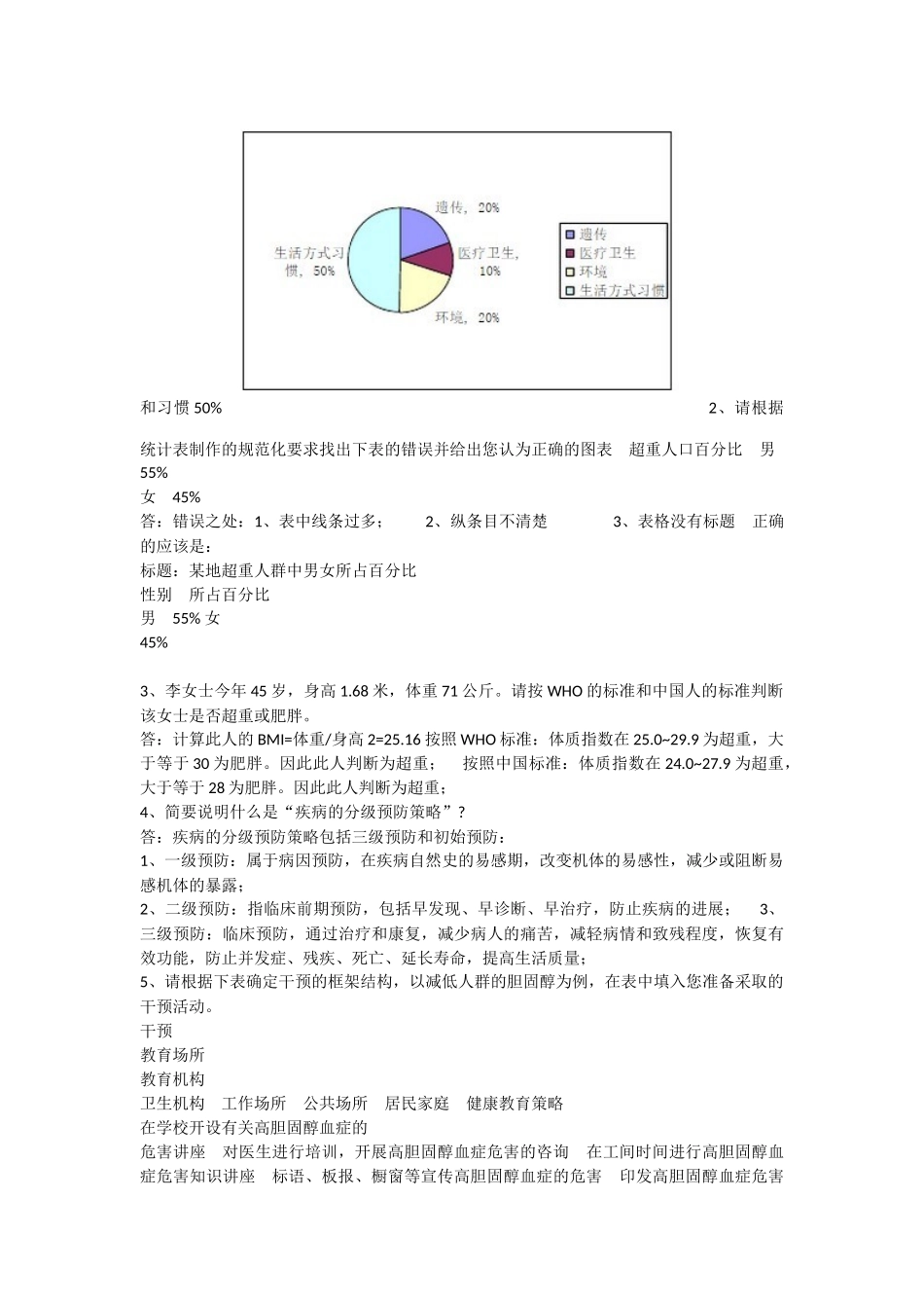 健康管理考试三级-专业能力(有答案)_第2页