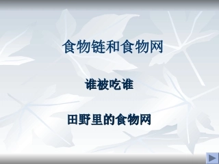 五年级科学上册第一单元食物链和食物网
