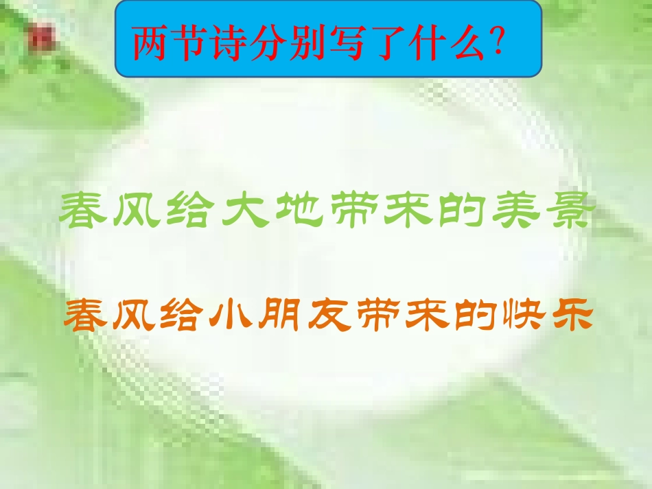 小学语文二年级课件-春风_第2页