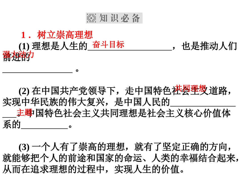 综合探究　坚定理想　铸就辉煌_第3页