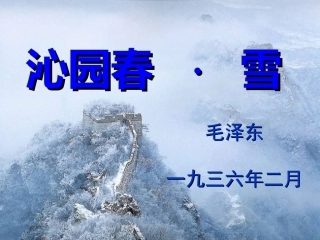 沁园春雪-(3)