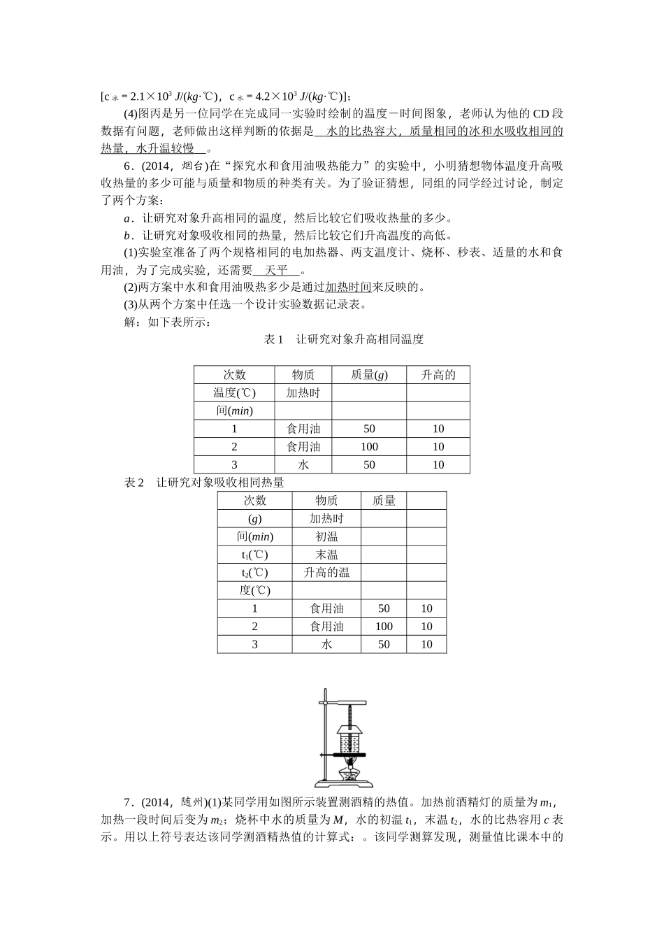 2015年中考物理专题3-实验探究题总复习课件 复习题(中考题)专题3　实验探究题_第3页