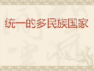统一的多民族国家3