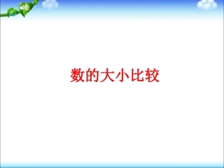 《数的大小比较》课件2