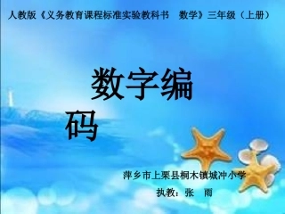 人教2011版小学数学三年级数字编码-(3)