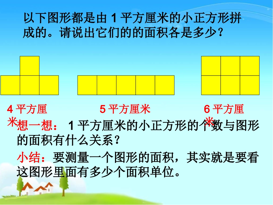 人教2011版小学数学三年级《长方形、正方形面积的计算》课件-(2)_第2页