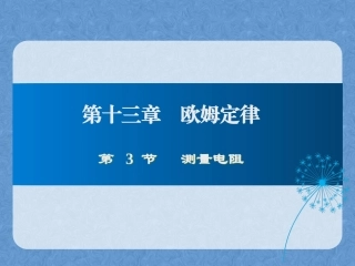 第三节测量电阻