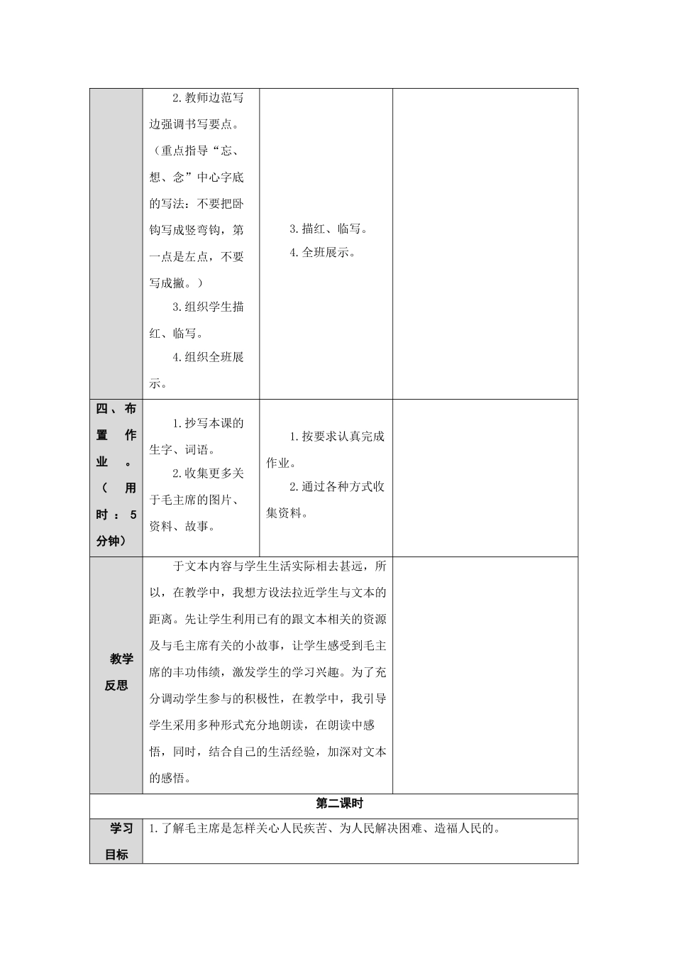 (部编)人教语文2011课标版一年级下册《吃水不忘打井人》教学设计_第3页