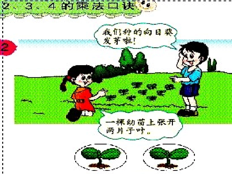 小学数学人教2011课标版二年级2、3、4的乘法口诀课件_第2页