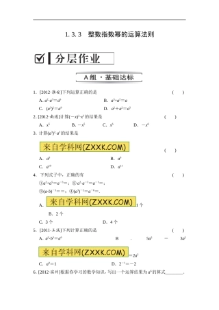 1.3.3-第3课时-整数指数幂的运算法则