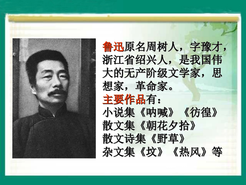 毛炯《有的人》课件_第1页