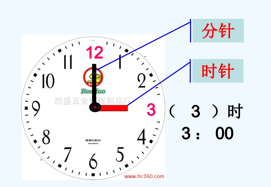 小学数学人教2011课标版二年级认识时间（课件）_第2页