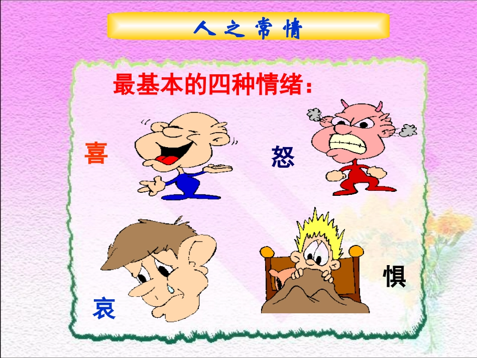 思想品德：第四课《多彩情绪》课件(教科版七年级下)_第3页