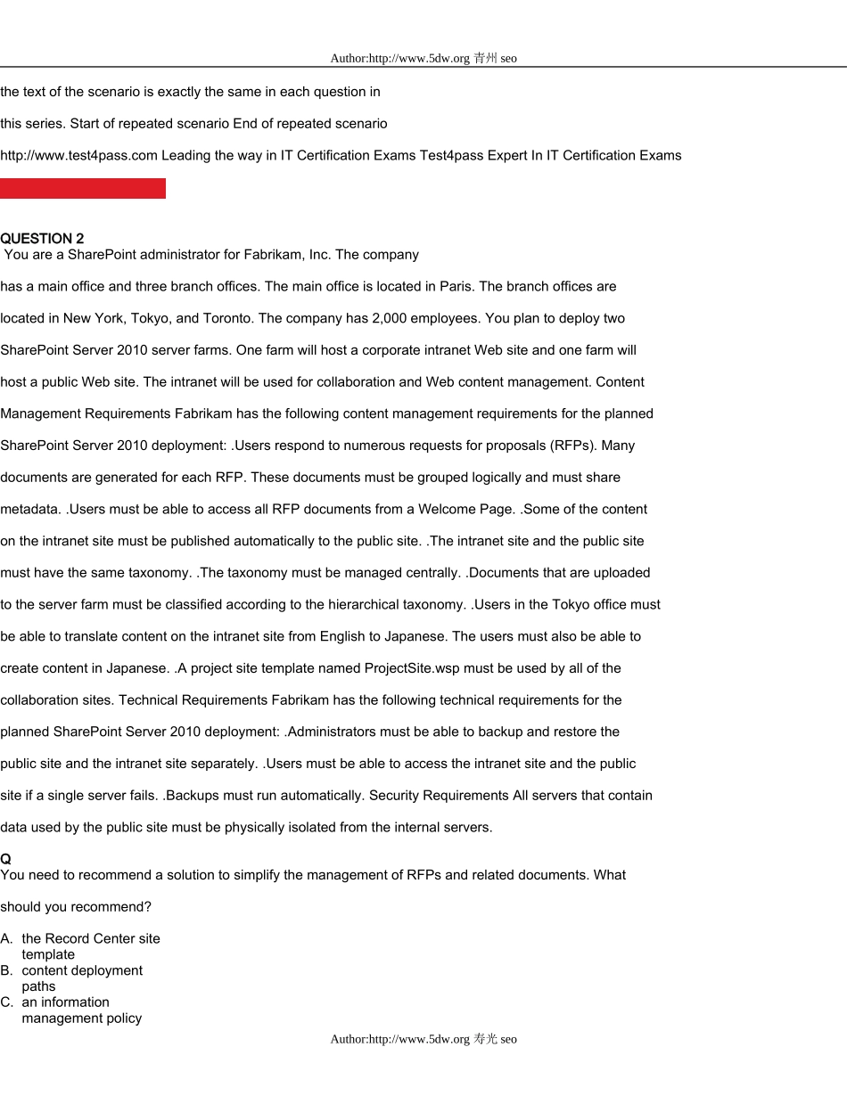 70-668最新题库_第2页