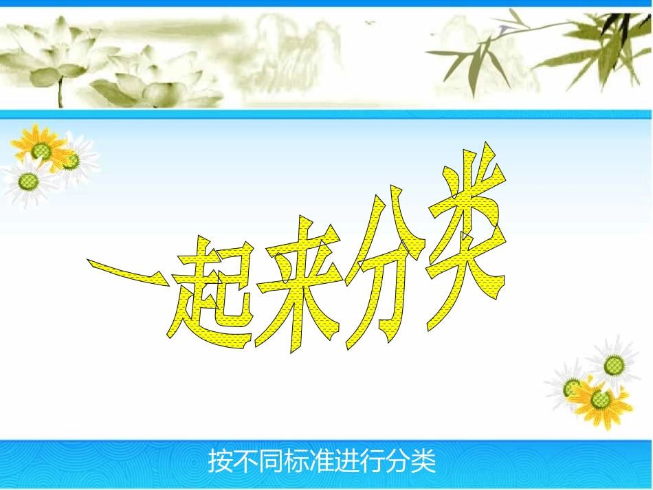 《一起来分类》课件3_第1页