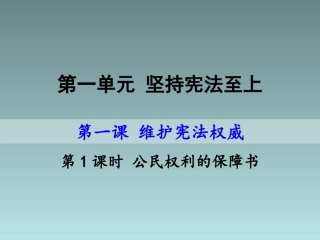 公民权利的保障书