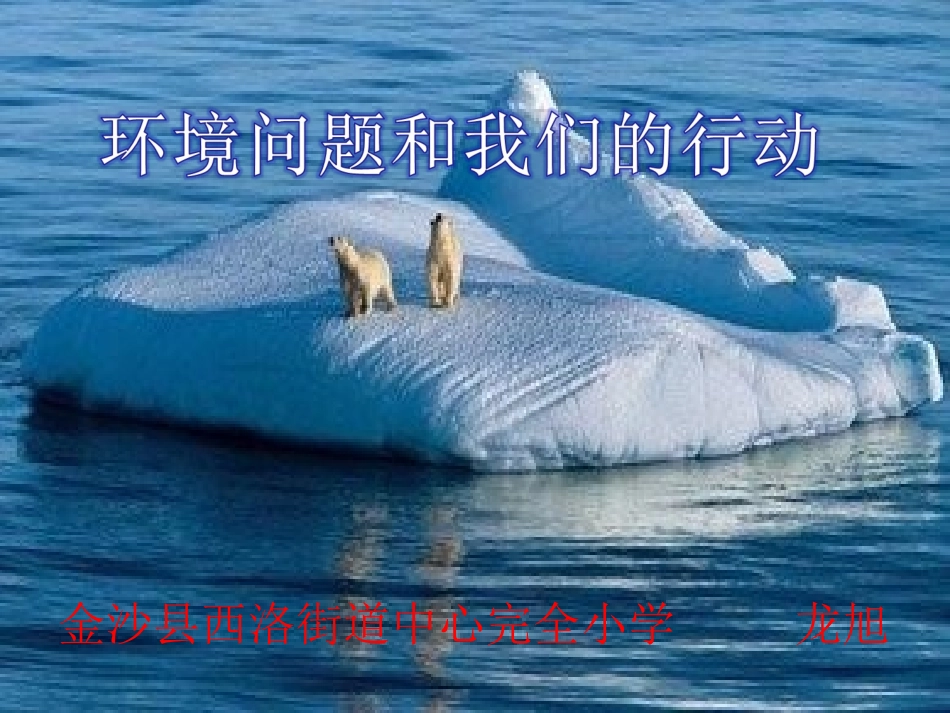 环境问题和我们的行动_第1页