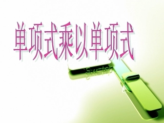 §15.1.4整式的乘法