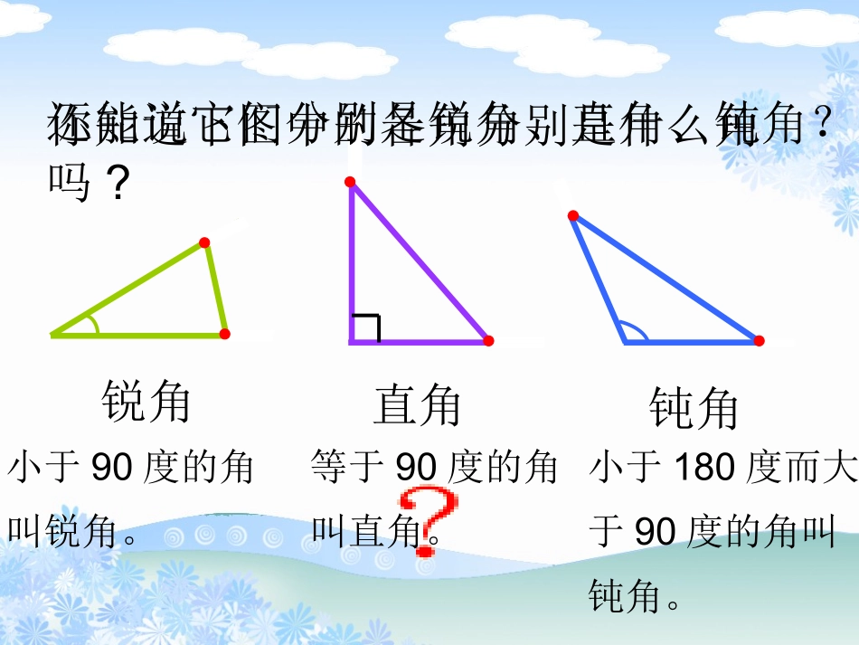 小学数学2011版本小学四年级三角形的分类课件-(2)_第3页