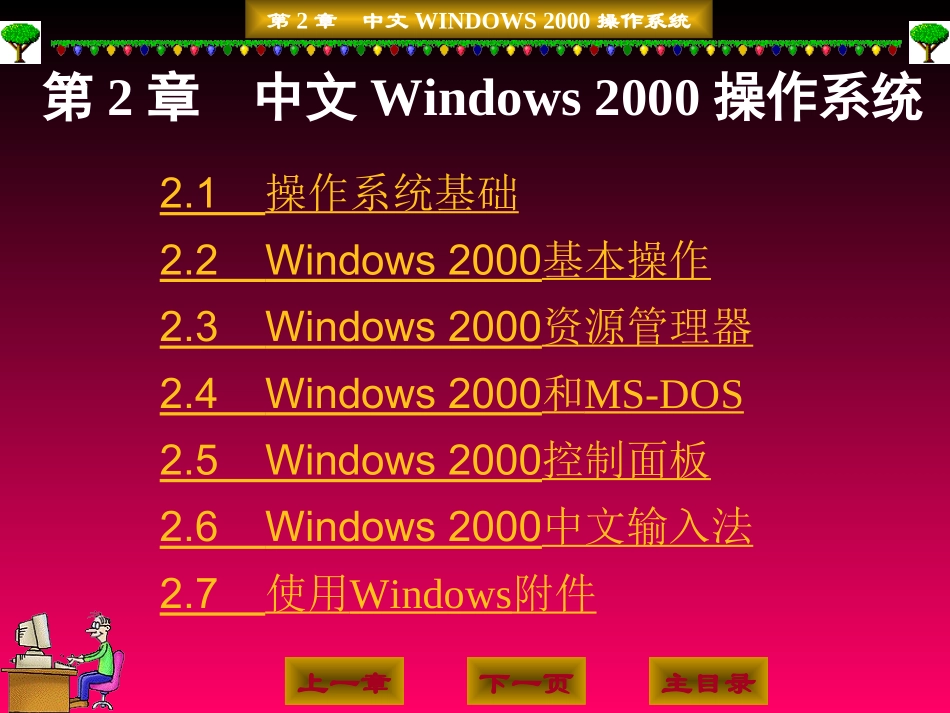 中文Windows2000操作系统_第1页